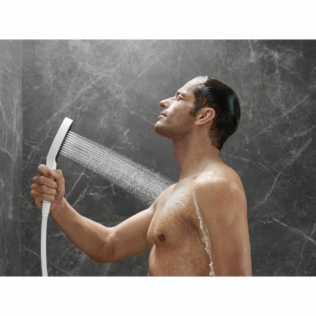 Hansgrohe Ensemble encastré de douche 2 fonctions Rainfinity : ShowerSelect, Blanc mat (88001279)