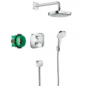 Hansgrohe Pack encastré Design ShowerSet Croma Select E : Ecostat E (27294000)