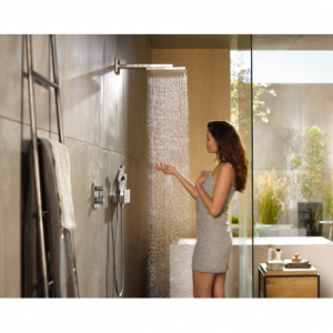 NOUVEAU Hansgrohe Douche de tête Raindance E300, 1 jet avec bras de douche, chromé (26238000)