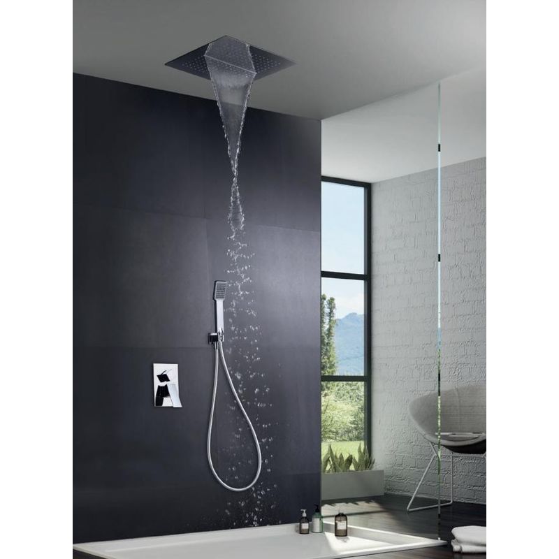 douche encastrée minimaliste et moderne