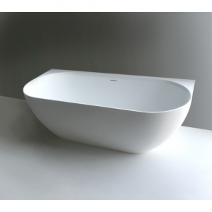 Siko Baignoire îlot Lesly 170x82 cm marbre coulé, blanc (LE1700)