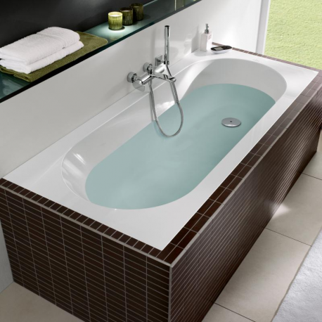 Villeroy & Boch Baignoire Ovale Oberon 170x70 cm marbre coulé, blanc (UBQ177OBE2V-01)