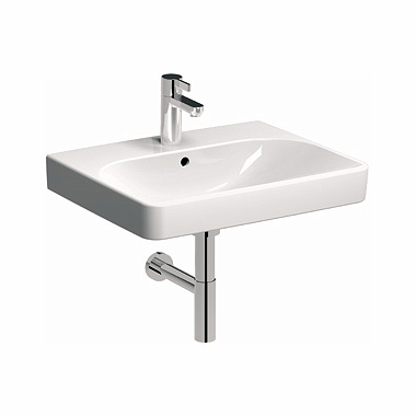 KOLO by Geberit Traffic Lavabo suspendu rectangulaire 75x48cm, perçage et débordement (L91175000)