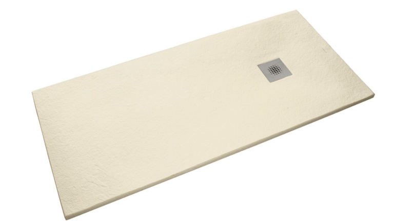 Siko Receveur de douche rectangulaire Stone 100x80 cm marbre coulé, beige (SIKOSTONE10080SN)