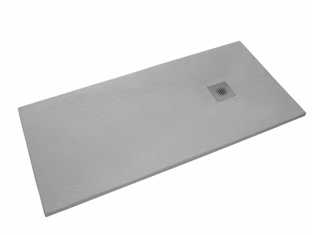 Siko Receveur de douche rectangulaire Stone 120x80 cm marbre coulé, gris (SIKOSTONE12080SGR)